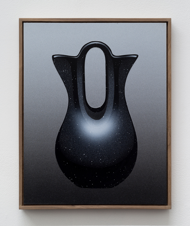 BRIAN ROBERTSON Pot-Hole, 2017 Acrylic on panel with Walnut Artist's frame 11.5 x 14.5 x 1 inches
