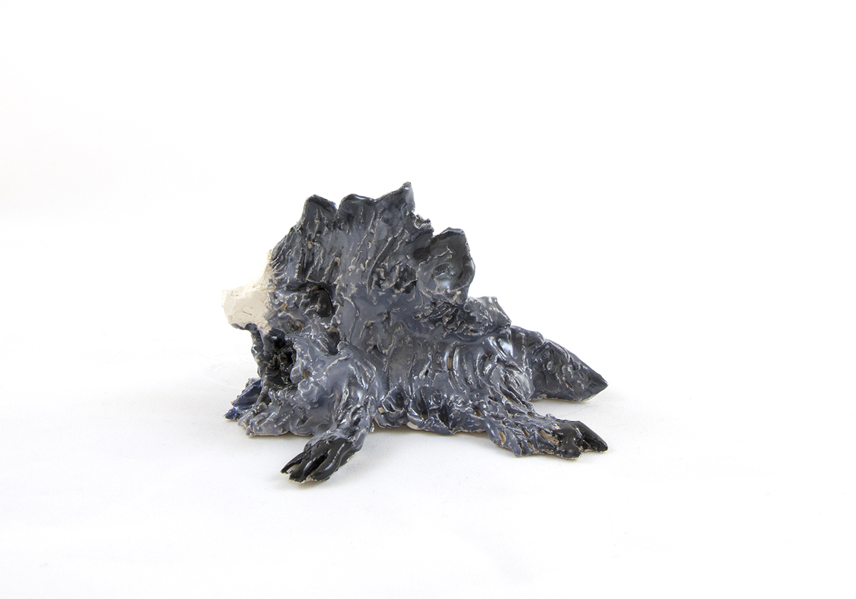 Rugman, 2019 by Lydia Maria Pfeffer, Ceramic, 2.5 x 4 x 4.5 inches
