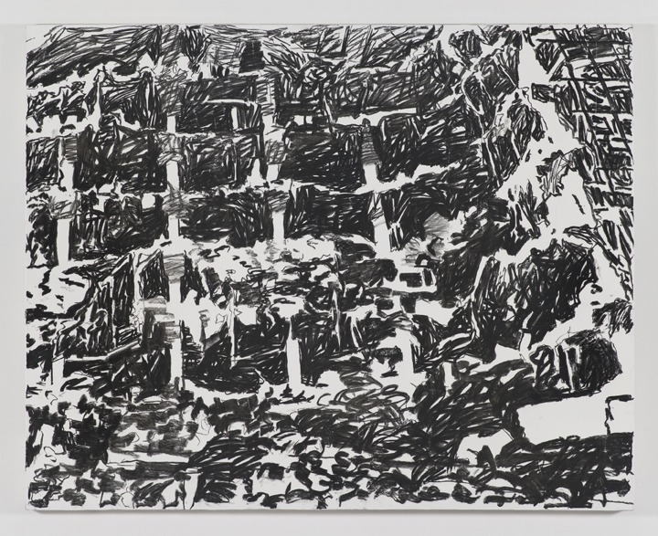 Claudia Parducci Oklahoma City 7, 2015 charcoal on canvas