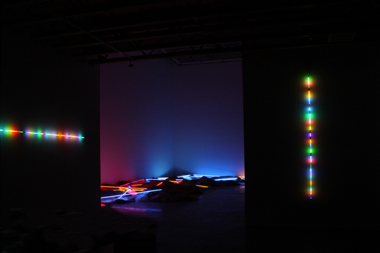 Installation image of Contained Radiance by Laddie John Dill at Ochi Gallery, Ketchum, ID
