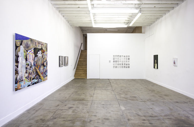 Installation image of Historicity at Ochi Projects