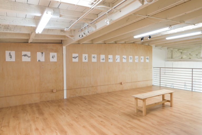 Installation image of Nancy Baker Cahill Manifestos at Ochi Projects, Los Angeles