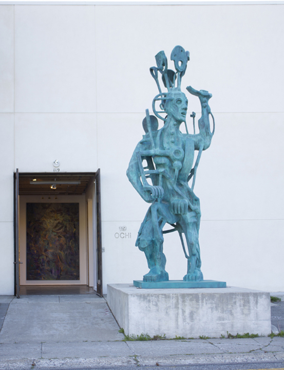 Forced Artifact. Meta-sapiens 1, 2017 by Zio Ziegler Bronze 216 x 73.25 x 48 inches (variable)