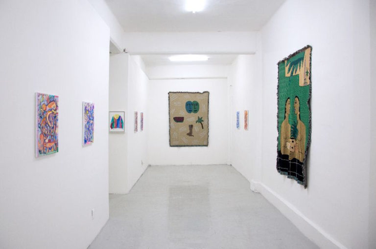 Installation image of Ochi Projects at Karen Huber Gallery in Mexico City