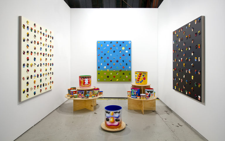 Ochi Projects booth at Art Los Angeles Contemporary, 2019