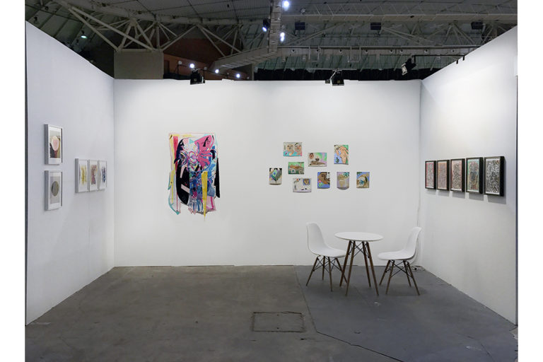 Ochi Projects' booth at Art Athina