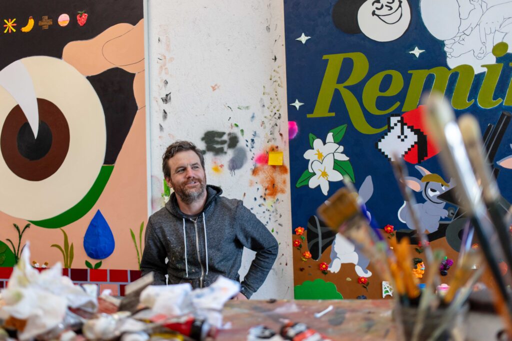 Adam Beris in his studio